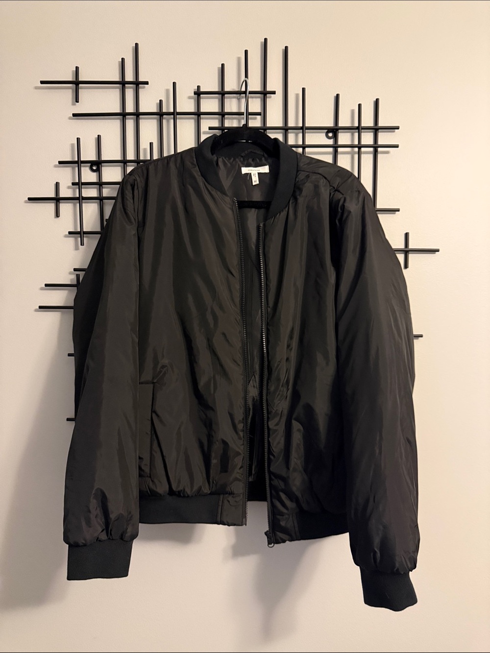 Women’s Black Bomber Jacket - Classic Lightweight Coat